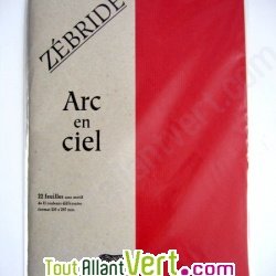 Papier � lettre Arc en ciel recycl� A4 multicouleurs lot de 22