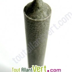 Bougie st�arine v�g�tale gris argent