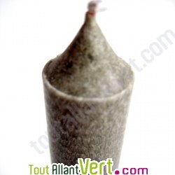 Bougie st�arine v�g�tale gris argent