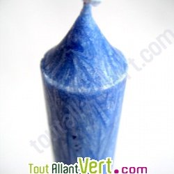 Bougie st�arine v�g�tale bleu
