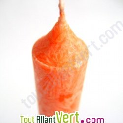 Bougie st�arine v�g�tale orange