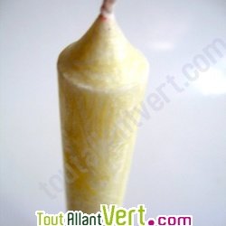 Bougie st�arine v�g�tale ivoire