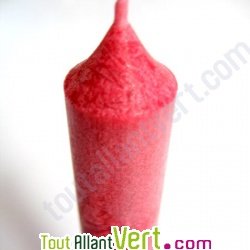 Bougie st�arine v�g�tale rouge