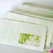 Enveloppes carte routire  fentre, 110x220, lot 100