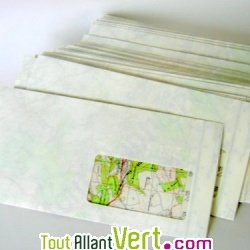 Enveloppes carte routi�re � fen�tre, 110x220, lot 100