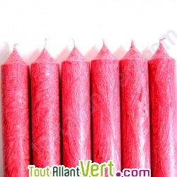 Bougie st�arine v�g�tale rouge