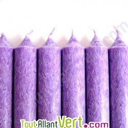 Bougie st�arine v�g�tale violet