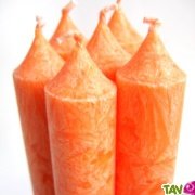 Bougie st�arine v�g�tale orange
