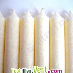 Bougie st�arine v�g�tale ivoire