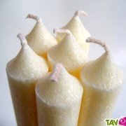 Bougie st�arine v�g�tale ivoire