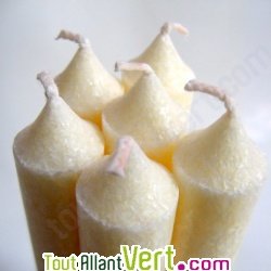 Bougie st�arine v�g�tale ivoire