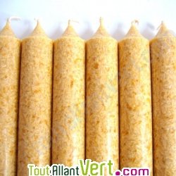 Bougie st�arine v�g�tale or