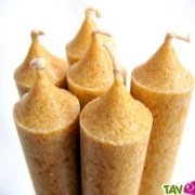 Bougie st�arine v�g�tale or