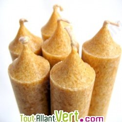 Bougie st�arine v�g�tale or