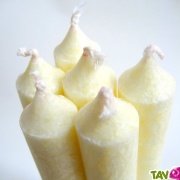 Bougie st�arine v�g�tale blanc