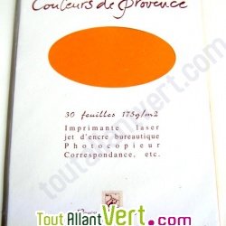 Ramette Couleurs de Provence 30 feuilles recycl�es 175g ocre
