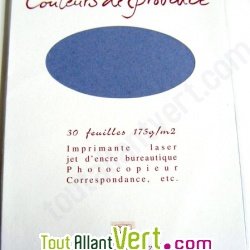 30 feuilles recycl�es 175g A4 Couleurs de Provence
