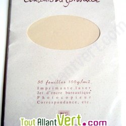 Ramette Couleurs de Provence 50 feuilles recycl�es 100g ivoire
