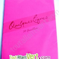 Ramette 50 feuilles kraft recycl�es 90g A4 fuchsia