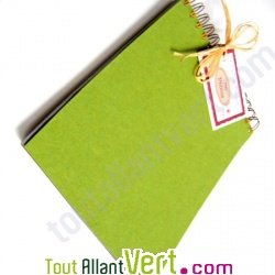 Album photo recycl� olive, int�rieur clair 18x23cm 30 pages