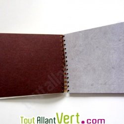 Album photo recycl� blanc, int�rieur blanc, 18x23cm 30 pages
