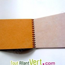 Album photo recycl� marine, int�rieur blanc, 18x23cm 30 pages