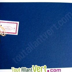 Album photo recycl� marine, int�rieur blanc 28x34cm 30 pages