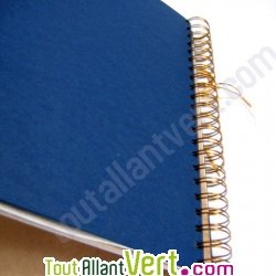 Album photo recycl� marine, int�rieur blanc 28x34cm 30 pages