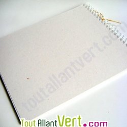 Album photo recycl� blanc, int�rieur blanc, 28x34cm 30 pages