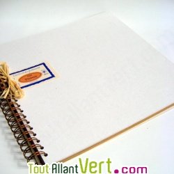 Album photo scrapbooking blanc recycl� 30x30cm 30 pages