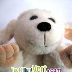 Marionnette chien 100% laine 20cm