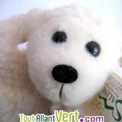 Marionnette chien 100% laine 20cm