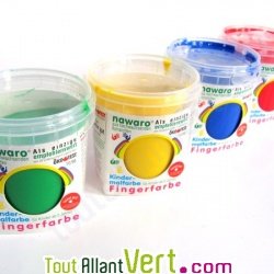 Peinture aux doigts �cologique - 4 couleurs primaires