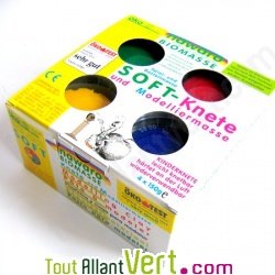 Pte  modeler cologique et saine - 4 couleurs primaires