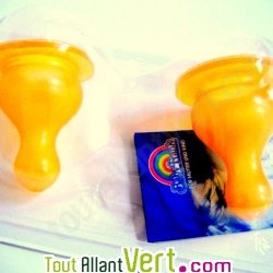 T�tines Lait en latex naturel, lot de 2