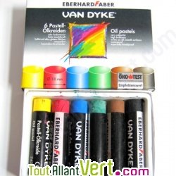 Lot de 6 pastels � l\'huile 18mm