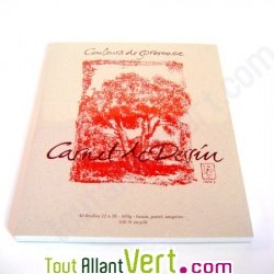 Carnet dessin blanc recycl� 40 feuilles A4