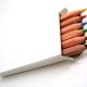 Bo�te de 6 mini-crayons de couleur en bois naturel