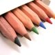 Bo�te de 6 mini-crayons de couleur en bois naturel