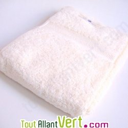 Serviette mains en �ponge 100% coton bio, 30x50cm