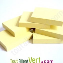 Lot de 6 x 100 Pense-b�te repositionnable recycl� 50x40 mm