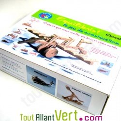 Bo�te de construction bois naturel Equilibrist 222 pi�ces