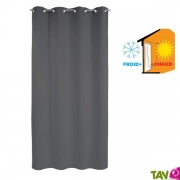 Rideau isolant thermique hiver avec oeillets porte et fentre