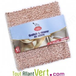 Grattoir  rcurer en cuivre, 15cm