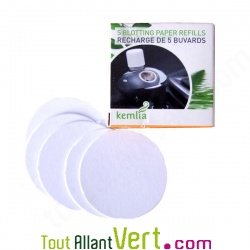 Buvards de rechange pour diffuseur de voiture Kemlia, lot de 5