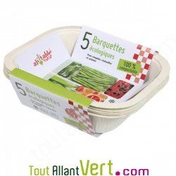 5 Barquettes �cologiques compostables 1-2 portions, Ah table!