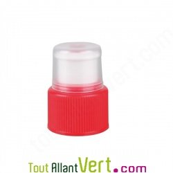 Bouchon sport pour gourde en verre rouge, Emil Die Flasche