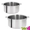Casserole inox poign�e amovible, Cristel France