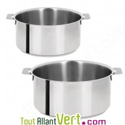 Casserole inox poign�e amovible, Cristel France