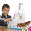 Bateau Pirates en carton � colorier ou peindre, 50 cm